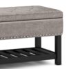 Lomond - Storage Ottoman Bench - Distressed Gray Taupe - Image 6
