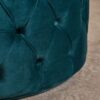 Elegant Velvet Ottoman Footstool - Teal - Image 5
