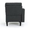 5 Piece Upholstered Sectional - Dark Gray - Image 7