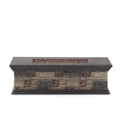 Contemporary Rectangle Fire Pit 50, 000 Btu Magnesium Oxide - Stone Gray