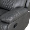Home Theater Seating Manual Recliner With Cup Holder, Hide - Away Storage Reclining Sofa For Living Room, Home Theater - Gray - Image 16