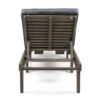 Ariana - Wooden Chaise Lounge With Cushion, Stylish Outdoor Relaxation - Gray - Image 10