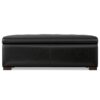 Gabbie - Rectangular Storage Ottoman - Black - Image 3