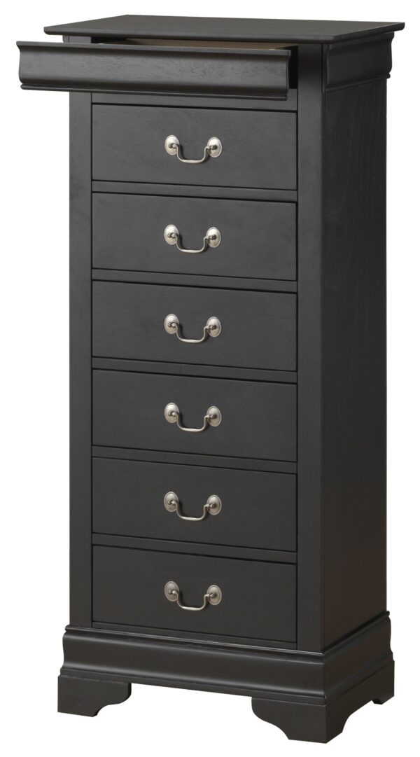 Elegant Traditional Lingerie Chest - Black