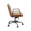 Eclarn - Top Grain Leather Office Chair - Brown - Image 8