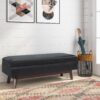 Owen - Rectangular Storage Ottoman - Midnight Black - Image 8