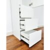 Elise - Slim Modular Wood Closet Cabinet With Drawers In Durable Melamine And Wood 71" Height - White - Image 21