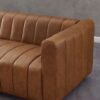 Elrosa - Channel Tufted Sofa - Brown - Image 2