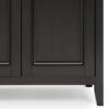 Amherst - Wide 4 Door Storage Cabinet - Hickory Brown - Image 4