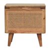 Larissa - Lid Up Storage Stool - Oak - Image 2