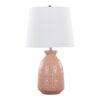 Claudia - Contemporary Lamp (Set of 2) - Rose Tan / Polished Nickel / White - Image 2