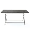 Saffron - Outdoor Rectangle Folding Dining Table - Brown Multi - Image 5