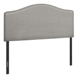 Full Size, Bed Headboard Only Upholstered, Transitional - Gray