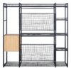 Open Style Wardrobe With Hanging Rails, Shelves And Drawers - Black - Image 15
