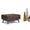 Owen - Coffee Table Storage Ottoman - Distressed Chestnut Brown - Image 8