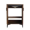 Modern 24'' Bathroom Vanity With Top Sink Storage Cabinet - Brown - Image 16