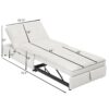 4 In 1 Sofa Bed, Chair Bed, Multi - Function Folding Ottoman Bed With Storage Pocket And USB Port For Small Room Apartment, Living Room, Bedroom, Hallway - White - Image 6