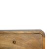 Floating Curve Open Slot Nightstand - Oak - Image 7
