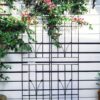 4 Pack Metal Garden Trellis Rustproof Trellis For Climbing Plants Outdoor Flower Support - Brown - Image 5