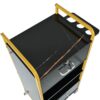 Locking Salon Storage Cabinet, Beauty Barber Salon Styling Station Organizer Equipment With 3 Hair Dryer Holder, 2 Drawers For Beauty Spa Barber Shop - Black - Image 7