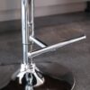 Swivel Velvet Barstools Adjusatble Seat Height From 25-33", Modern Upholstered Chrome Base Bar Stools With Backs Comfortable Tufted For Home Pub And Kitchen Island (Set of 2) - Black - Image 13