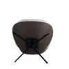 360° Swivel Office Chair, Modern Chenille Chair With And Metal Base Frame, No Wheels, Accent Chair - White - Image 16