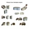 Marble Bathroom Accessories Set, Genuine Marble, Real Stone, 6 Piece Set - Beige / Gold - Image 6