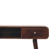 Curved Writing Desk - Walnut - Image 9