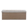Shoe Storage Bench Entryway Shoe Cabinet Storage Ottoman With Padded Seat Cushion And Double Doors For Entryway, Hallway And Bedroom - Light Gray - Image 19