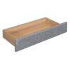 Queen Size Upholstered Platform Bed With Reading Lights, Drawers, Trundle And Shelves - Gray - Image 8