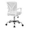 Office Chair, Adjustable Height & Swivel, Ergonomic, Contemporary And Modern - White - Image 4