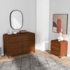 Lionel - Mid-Century Modern Solid Wood 6 Drawer Dresser - Brown - Image 4
