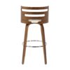 Cosini - Mid-Century Modern Barstool With Swivel (Set of 2) - Walnut / Cream - Image 5