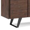 Lowry - Large 4 Door Sideboard Buffet - Distressed Charcoal Brown - Image 5
