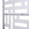 Decorative Freestanding Metal Privacy Screen For Indoor & Outdoor Use - White - Image 12