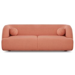 Anna - French Boucle Sofa - Pink