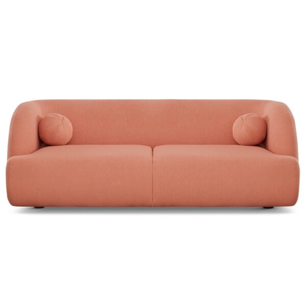 Anna - French Boucle Sofa - Pink