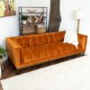 Melissa - Mid Century Modern Sofa - Orange - Image 12