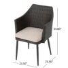 Kenneth - 3 Pieces Chat Set Outdoor Furniture - Brown Multi - Image 3