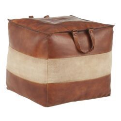 Cobbler - Industrial Pouf - Brown / Tan