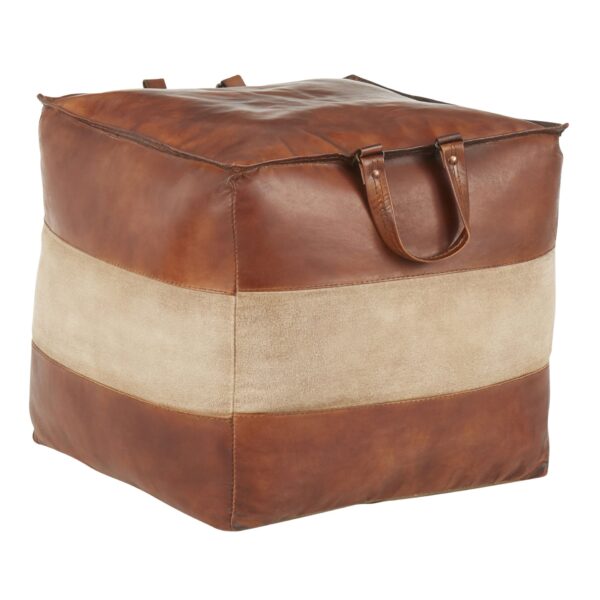 Cobbler - Industrial Pouf - Brown / Tan