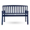 Farmhouse Style Loja Bench Indoor / Outdoor Acacia Wood - Blue - Image 10