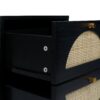Allen - 2 Drawer Side Table, Display Rack For Bedroom And Living Room, Nightstand Side Table Bedroom Storage Drawer Bedside End Table - Black / Beige - Image 20