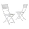 Outdoor Folding Dining Chair (Set of 2) - White - Image 2