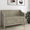 Connaught - Entryway Storage Bench - Distressed Gray - Image 7