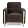 1 Seater Sofa For Living Room - Brown - Image 2