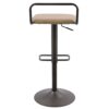 Beta - Industrial Barstool (Set of 2) - Camel - Image 5
