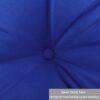 2 Piece High Back Patio Chair Cushion Set, Tufted Adirondack And Rocking Chair Cushions For Garden, Porch Or Office Use - Blue - Image 6