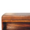 Buffalo - Hide Pull Out Shoe Storage Bench - Chestnut - Image 6