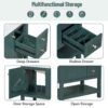 Transitional Style Bathroom Vanity Cabinet Combo With Ceramic Sink - Green - Image 5
